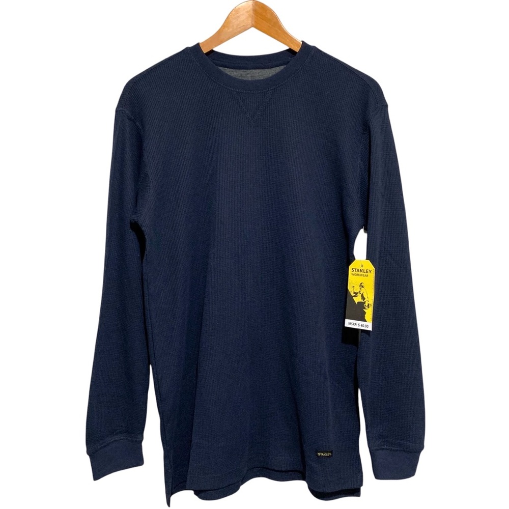 Stanley Workwear Ribbed Long Sleeve Shirt Pullover Crewneck Knit Size Small NWT - Picture 1 of 6